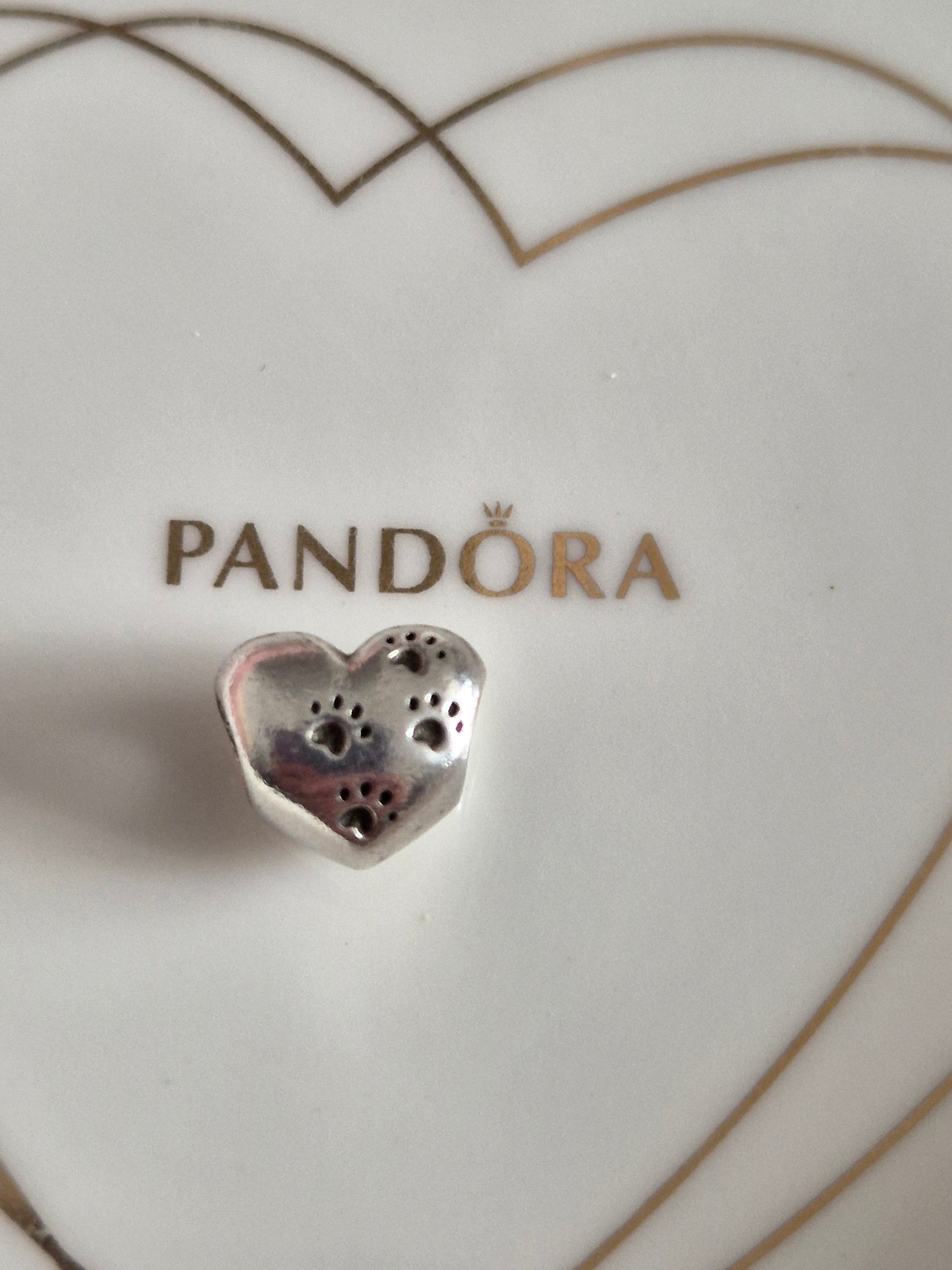 Pandora paw print charm