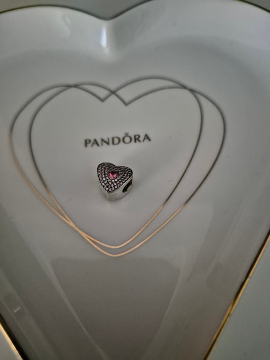 Pandora pave heart