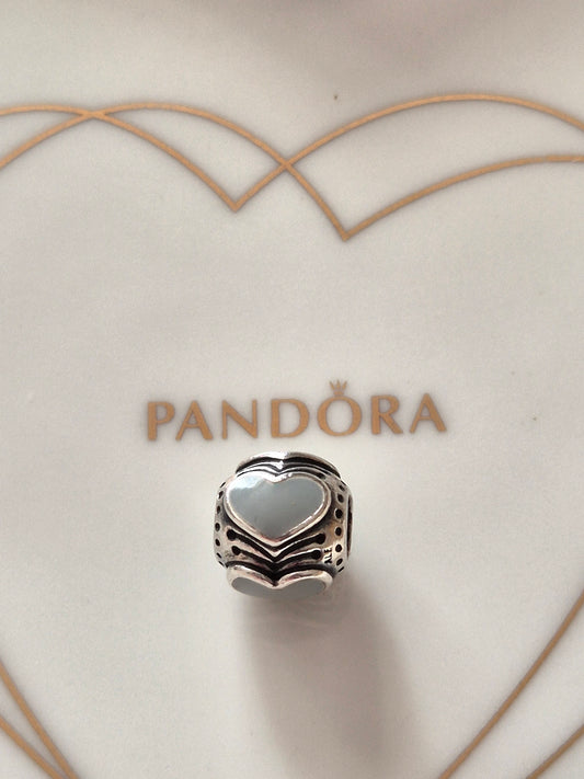 Pandora grey enamel charm