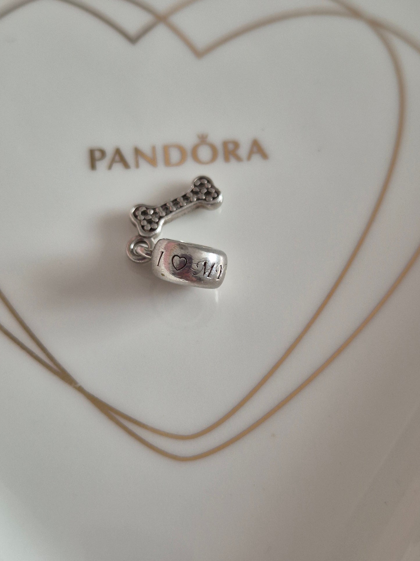 Pandora I love my dog charm