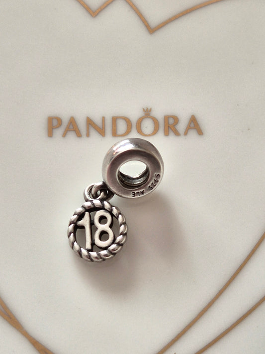 Pandora 18 charm