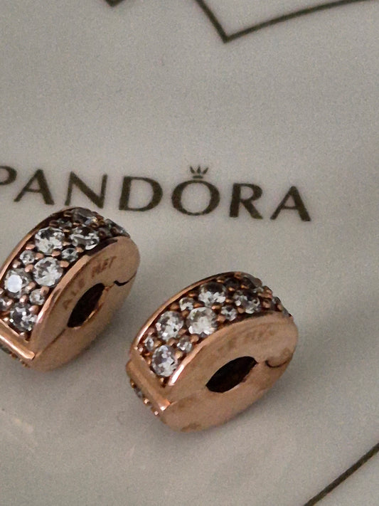Pandora rose gold clips