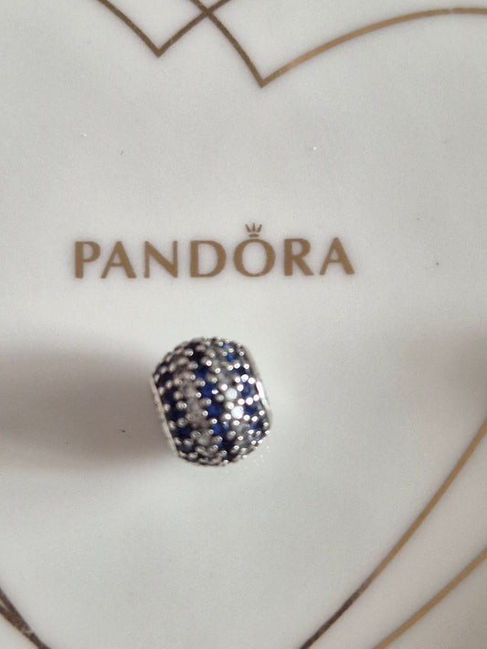Pandora pave blue charm