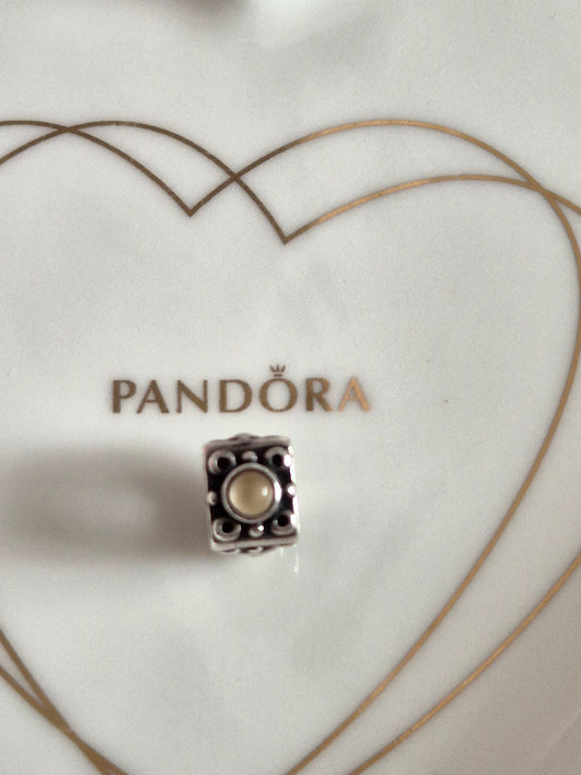 Pandora moonstone charm
