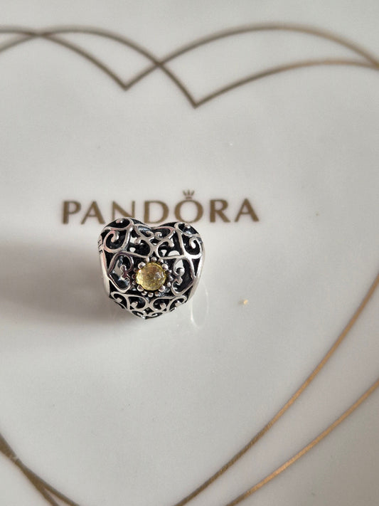 Pandora november birthstone charm