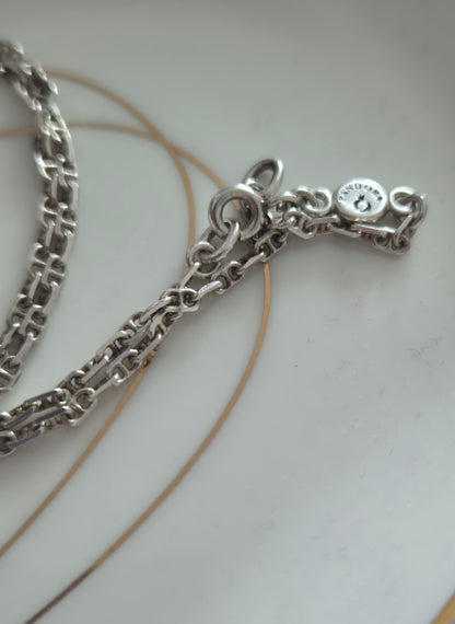 Retired pandora large crown pendant and necklace