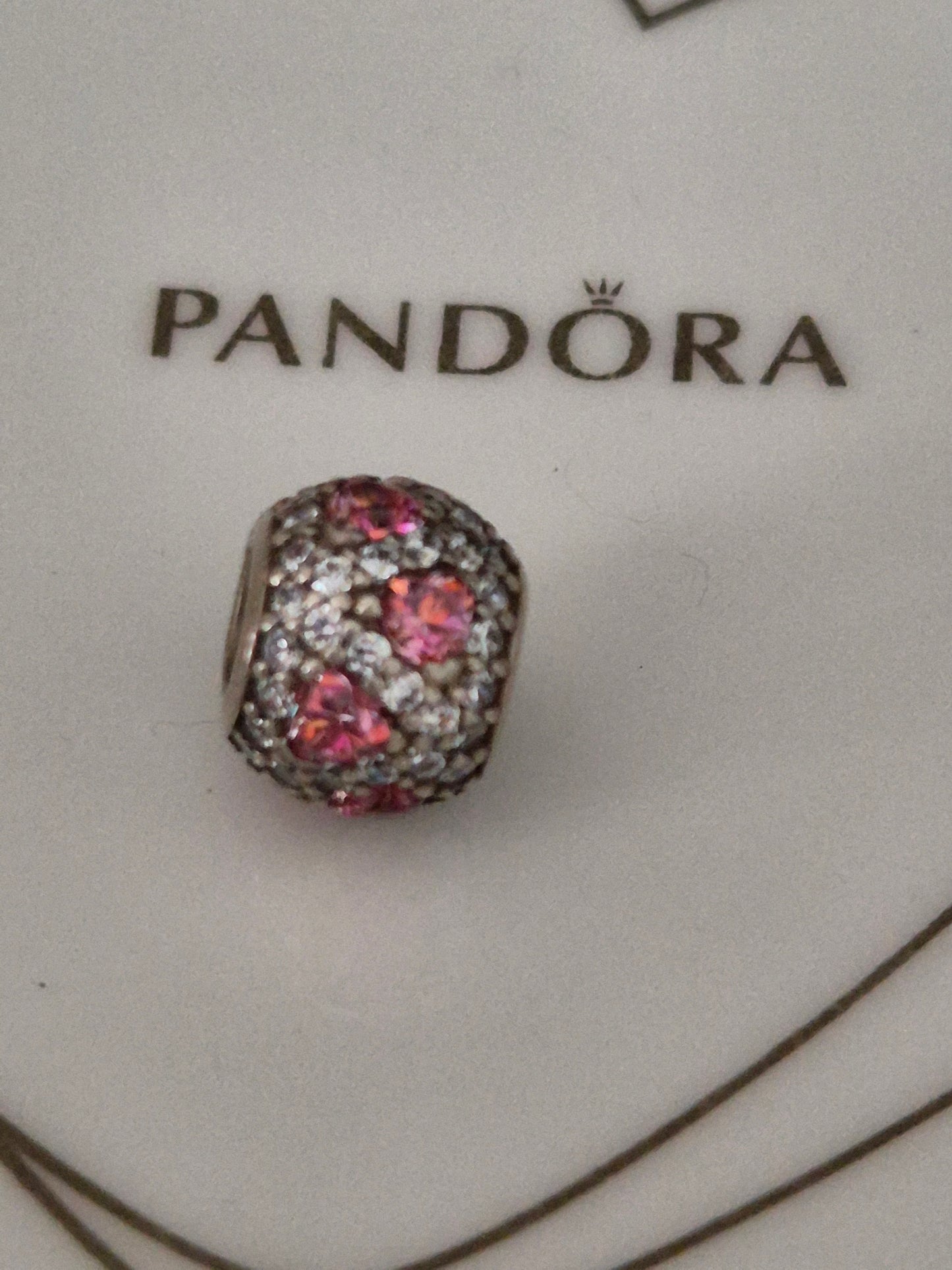 Pandora pave hearts charm