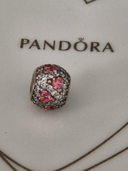 Pandora pave hearts charm
