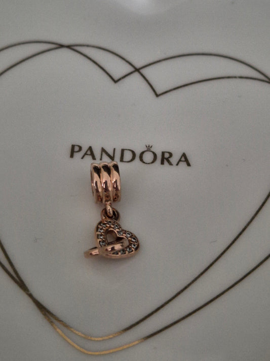 Pandora rose gold hearts
